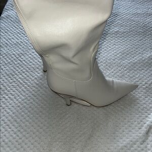 Chic White Knee-High Boots